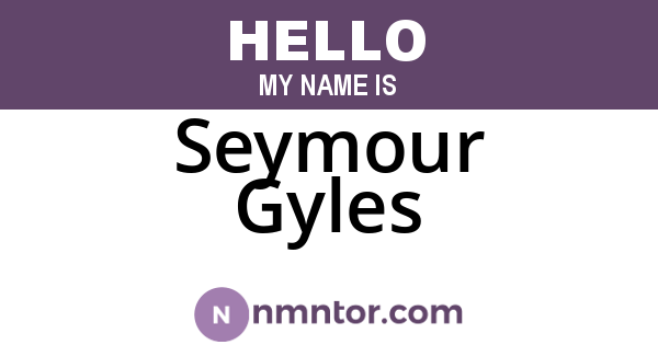 Seymour Gyles