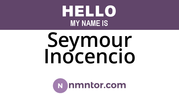 Seymour Inocencio