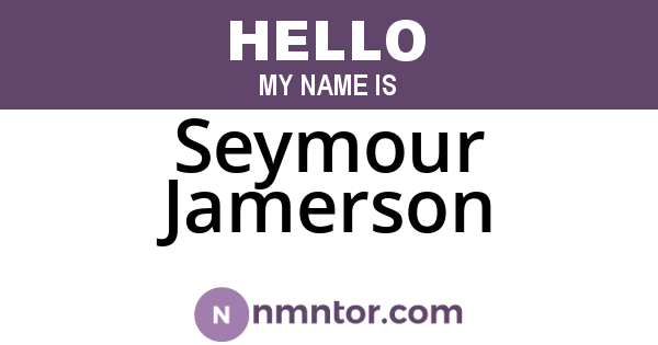 Seymour Jamerson
