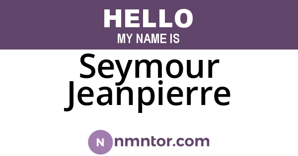Seymour Jeanpierre