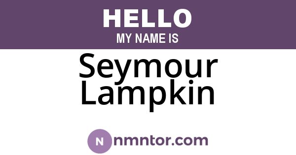 Seymour Lampkin