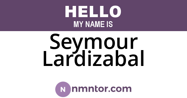 Seymour Lardizabal