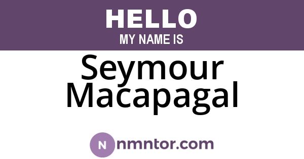 Seymour Macapagal