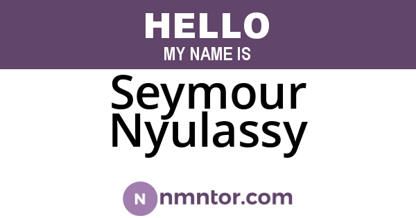 Seymour Nyulassy