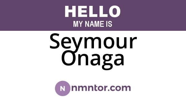 Seymour Onaga