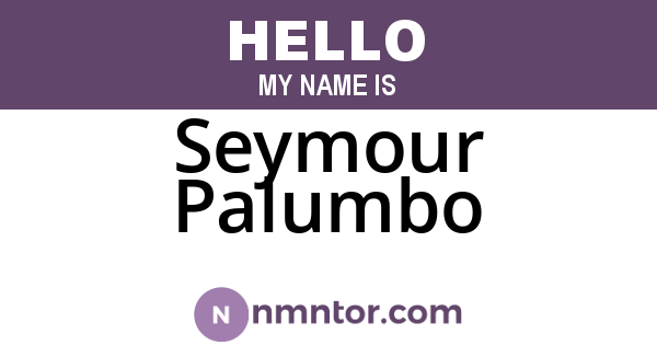 Seymour Palumbo