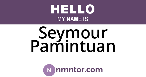 Seymour Pamintuan