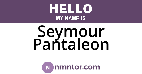 Seymour Pantaleon