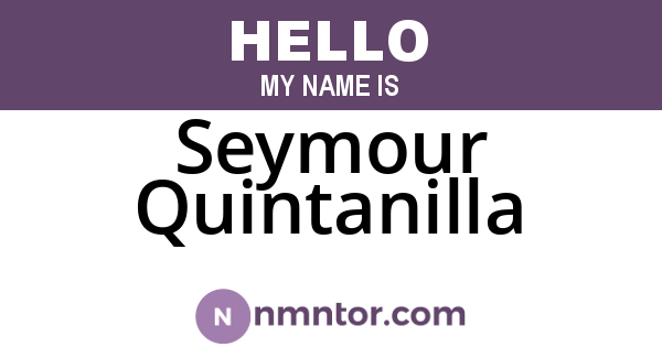 Seymour Quintanilla