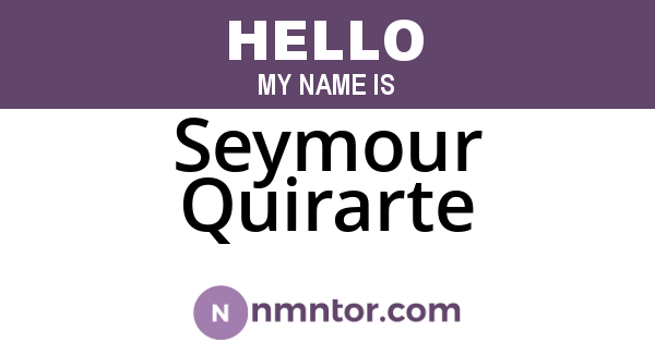 Seymour Quirarte