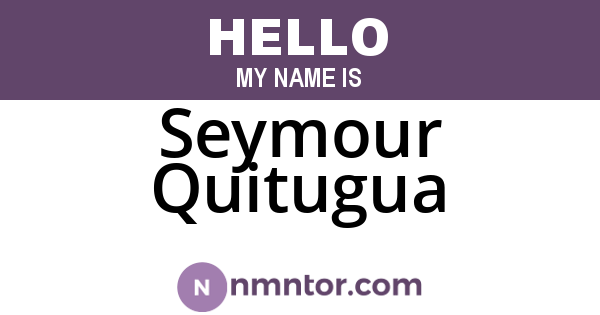 Seymour Quitugua