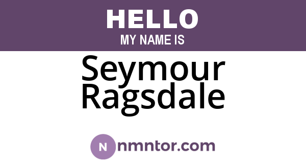 Seymour Ragsdale