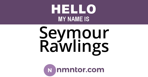 Seymour Rawlings