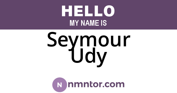 Seymour Udy