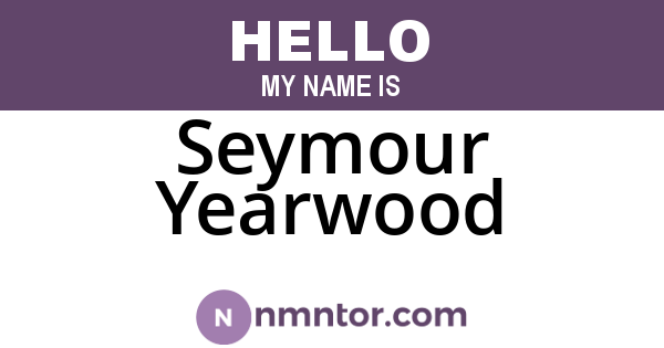 Seymour Yearwood