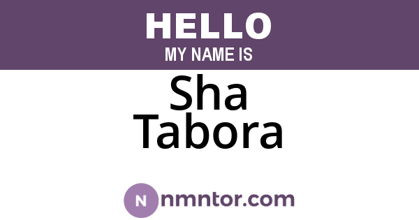 Sha Tabora