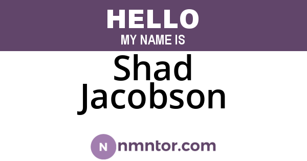 Shad Jacobson