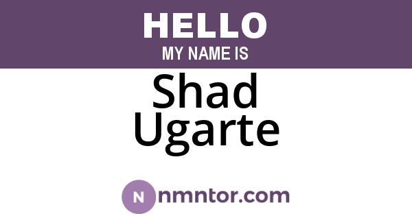 Shad Ugarte
