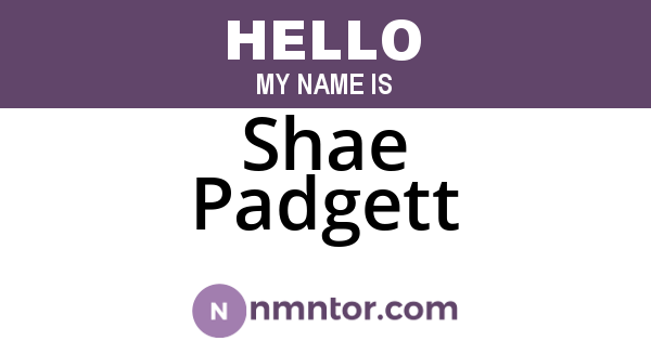 Shae Padgett