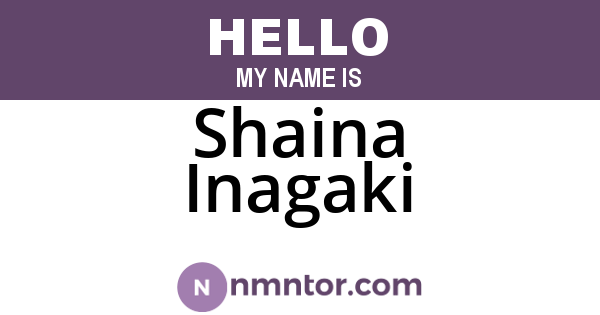 Shaina Inagaki