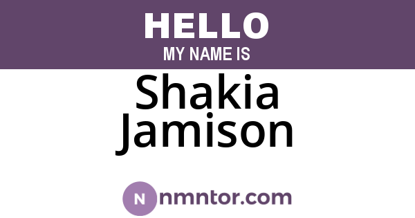 Shakia Jamison