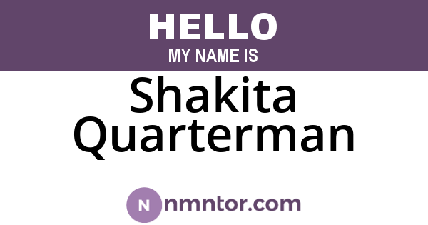Shakita Quarterman