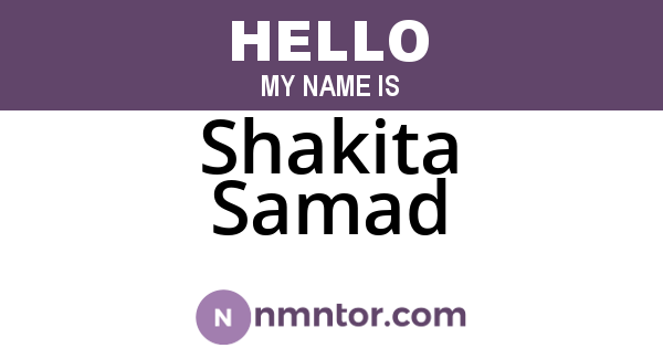 Shakita Samad