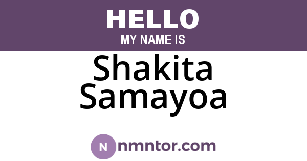 Shakita Samayoa