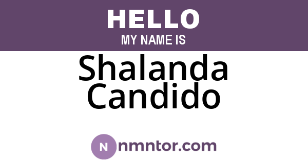 Shalanda Candido