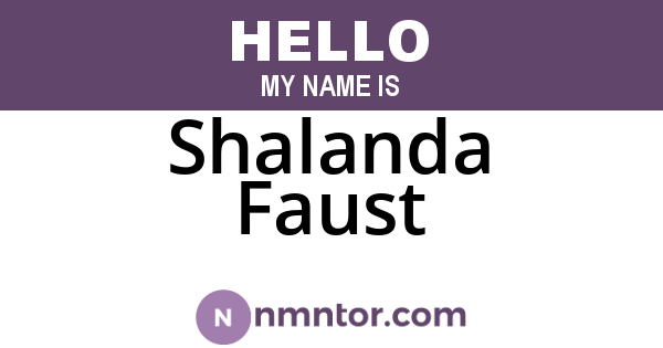 Shalanda Faust