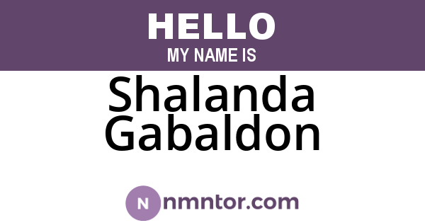Shalanda Gabaldon