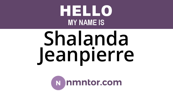 Shalanda Jeanpierre