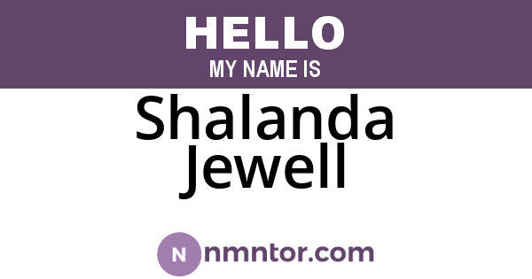 Shalanda Jewell