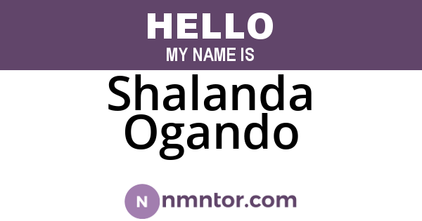 Shalanda Ogando