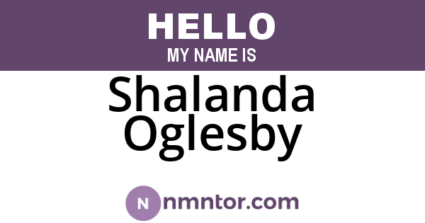Shalanda Oglesby