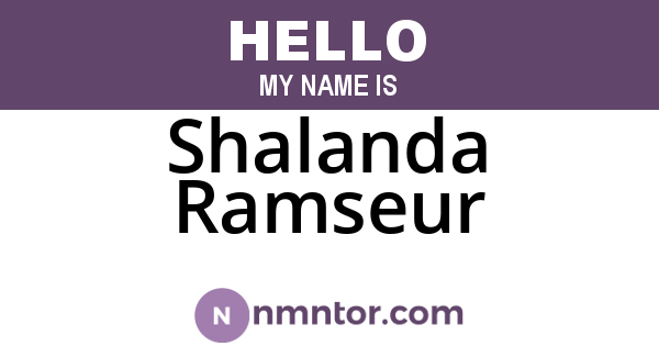 Shalanda Ramseur