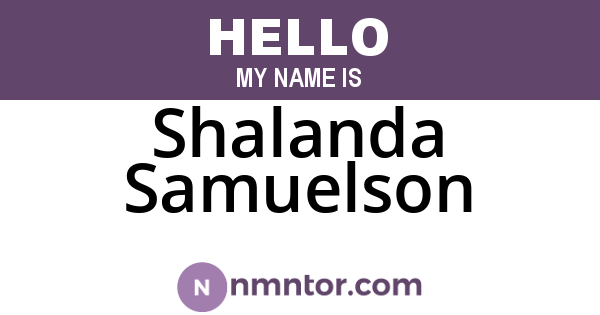 Shalanda Samuelson