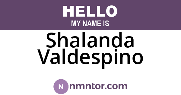 Shalanda Valdespino