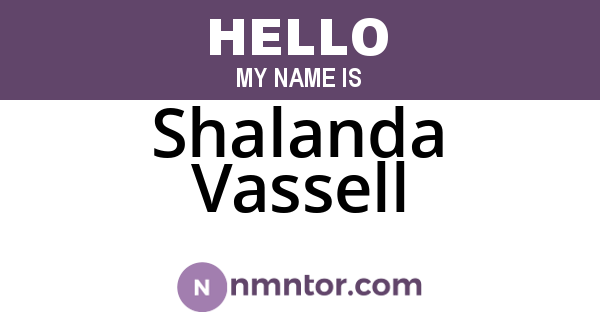 Shalanda Vassell