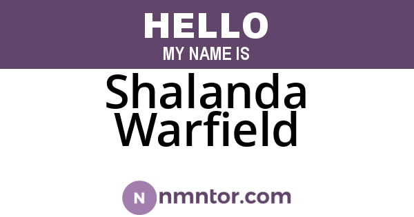 Shalanda Warfield
