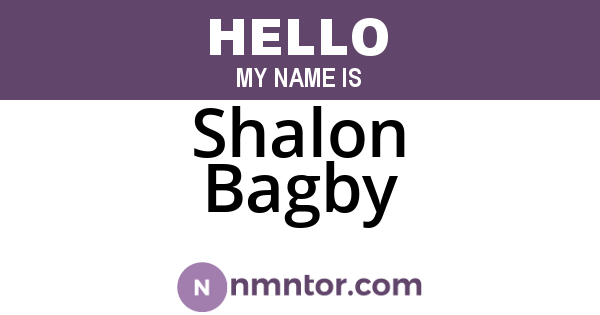 Shalon Bagby