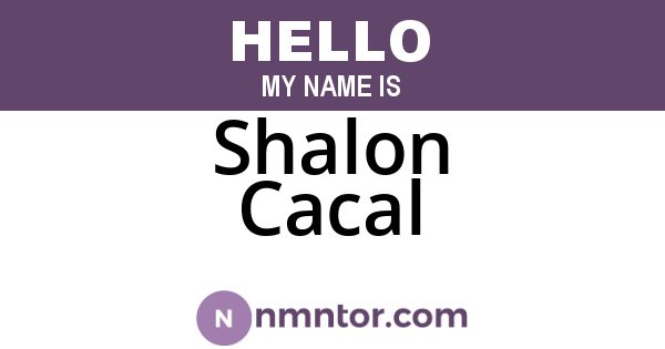 Shalon Cacal