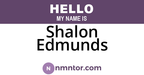 Shalon Edmunds