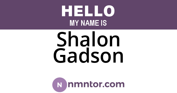 Shalon Gadson
