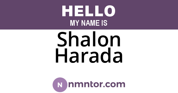 Shalon Harada