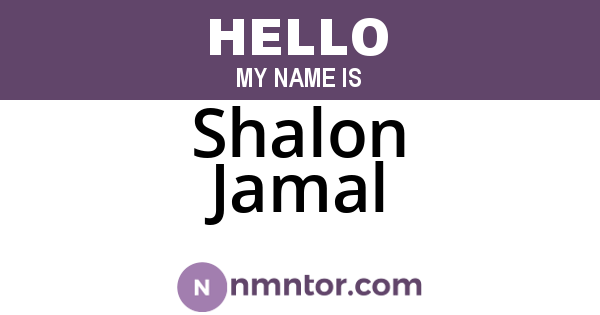 Shalon Jamal