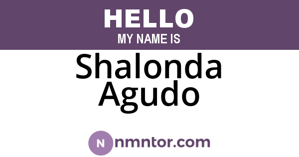 Shalonda Agudo