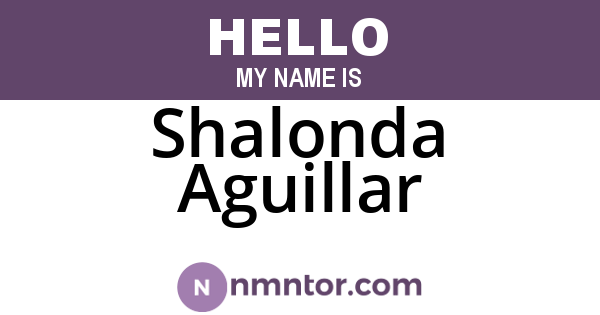 Shalonda Aguillar