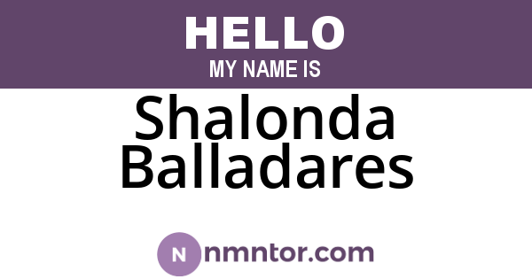 Shalonda Balladares