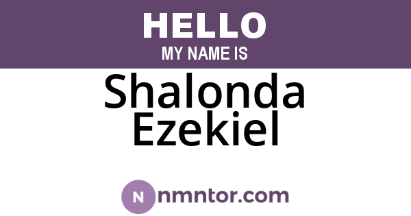 Shalonda Ezekiel